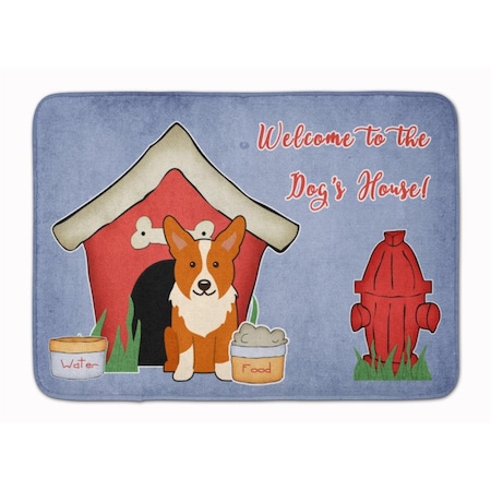 Carolines Treasures Dog House Collection Corgi Machine Washable Memory Foam Mat BB2854RUG